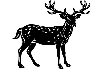 deer silhouette vector illustration