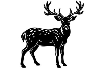 deer silhouette vector illustration