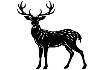 deer silhouette vector illustration