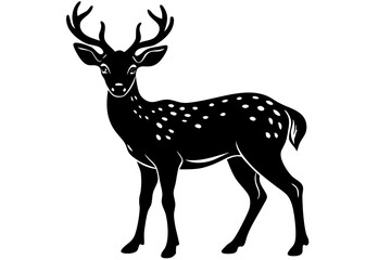 deer silhouette vector illustration