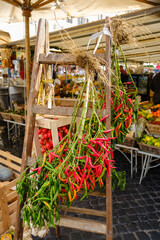 chili, tomato, cherry tomatoes, garlic, red, organic