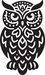 owl silhouette vector