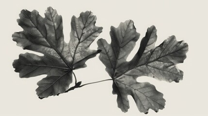 tintype photograph of Quercus