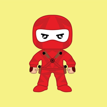recommend clip art:  kawaii cute doodle  ninja vector design illustration line art. Eps 10.