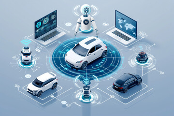 New energy vehicle development and robots