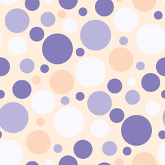 Pastel Polka Dots Seamless Pattern
