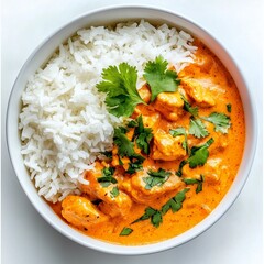Butter chicken with rice