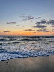 Obraz premium Sonnenuntergang am Strand, Meer, 