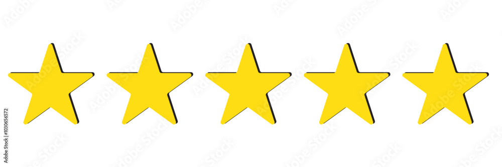Canvas Prints 5 stars icon. five star rating icon. vector icon set. feedback of user symbol. review quality. butto