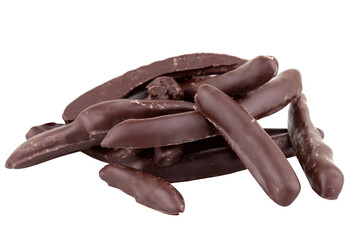 Chocolate candy isolated on white background
