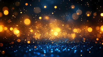 Obraz premium A vibrant display of shimmering lights and glittering particles.