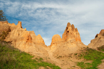 A photo capturing the fascinating natural phenomenon of sand pyramids.