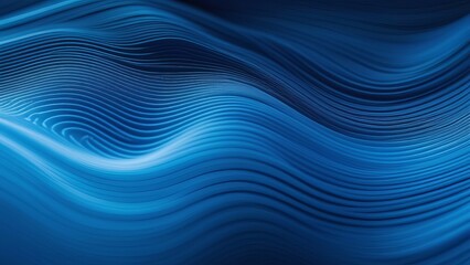 Fototapeta premium Abstract blue wave pattern with dynamic curves and flowing textures
