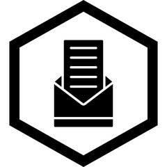 Open Envelope Icon Design
