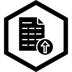 Fototapeta premium File Upload Icon Design