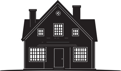 old house isolated on white