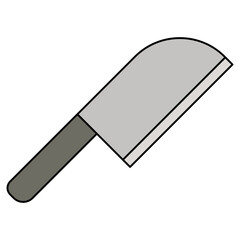 kitchen knife icon vector