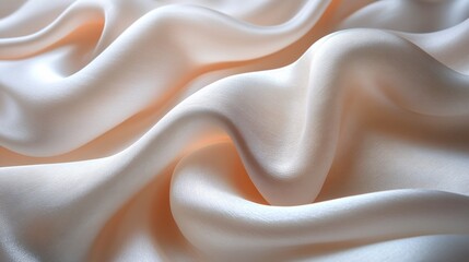 Obraz premium Elegant Fabric Ribbons with Detailed Folds and Textures