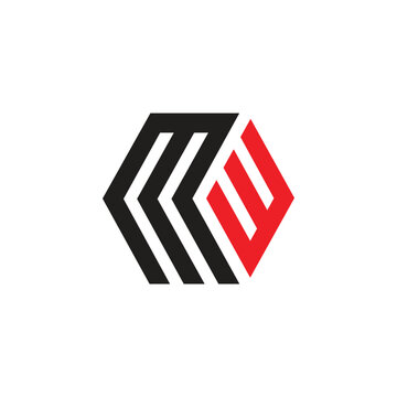 mw letter logo vector, mw initial logo, mw logo for business, wm logo vector for business.