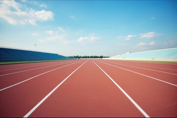 Empty Running track running sports determination.