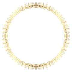 Golden circle. Elegant circle profit. Abstract pattern for graphic element.