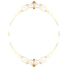 Golden circle. Elegant circle profit. Abstract pattern for graphic element.