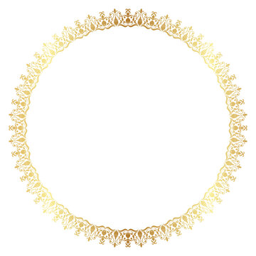 recommend clip art: Golden circle. Elegant circle profit. Abstract pattern for graphic element.