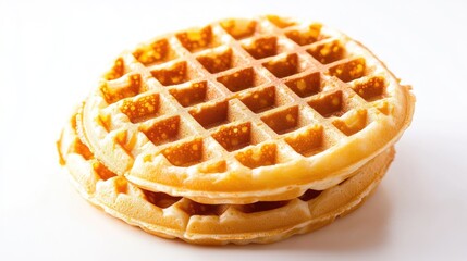 Photos of waffles, transparent backgrounds