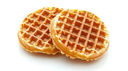 Photos of waffles, transparent backgrounds