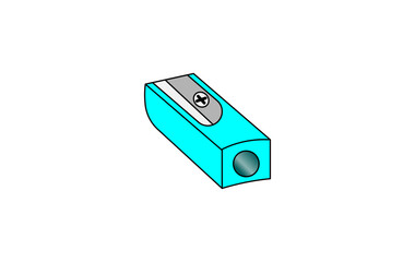 Vector illustration of pencil sharpener