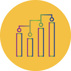 Bar Graph icon Design