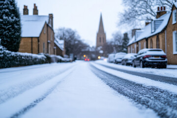 Historical British cities, crowned with snow-capped rooftops, welcome Christmas cheer 
