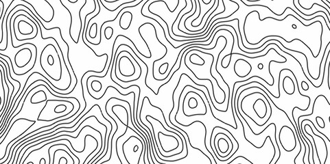 Fototapeta premium Topographic map in contour line light topographic topo contour map. ocean topographic line map with curvy wave isolines vector Topographic Map. Natural printing illustrations of maps.