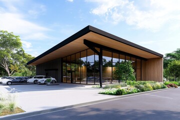 Simple line drawing of the Woodstock Opera House