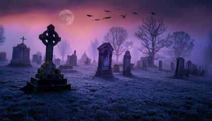 halloween night scene