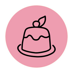 Cake Tart Vector Icon