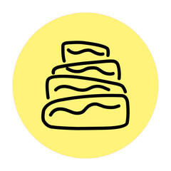 Cake Tart Vector Icon