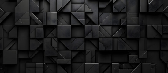 Fototapeta premium Abstract 3D cube monochrome wallpaper