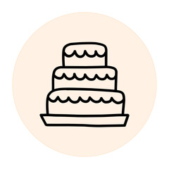 Cake Tart Vector Icon