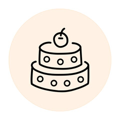 Cake Tart Vector Icon