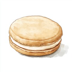 An alfajor vector illustration