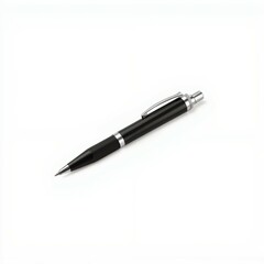 Black pen on a white isolated background