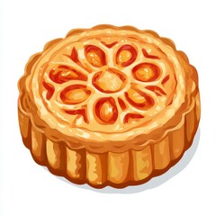 Mooncake vector illustration