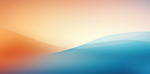 Abstract Orange and Blue Waves - Minimalist, Modern, and Geometric Background