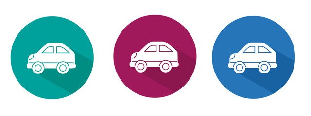 Icon for car vector illustration in flat.