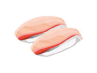 お寿司のイラスト_はまち