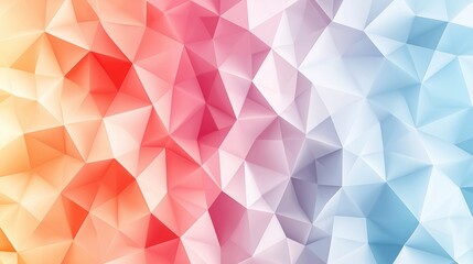 A vibrant geometric background featuring an array of triangular shapes in a smooth gradient. Perfect for artistic and creative projects, adding a modern touch.