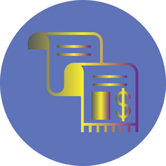 Expense Report icon Design