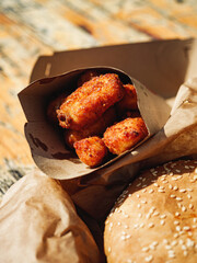 Street Festival Feast: Fast Food Favorites with Burgers, Nuggets, and Cheeseburgers