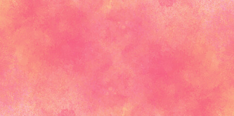 Vector fantasy light red, pink and yellow shades watercolor background. Hand drawn vector texture. Pastel color watercolor banner.  Aquarelle paint paper textured stain canvas element for text design.